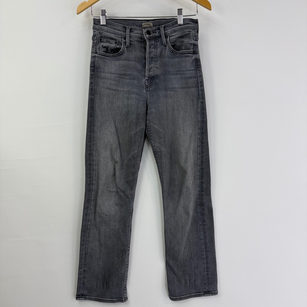 MOTHER The Tomcat Ankle Jeans Women 25 Grey X Marks The Spot 1664-851 Button Fly